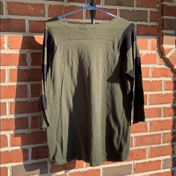 u - knit 3/4 sleeve sweater top - Picture 5 of 6